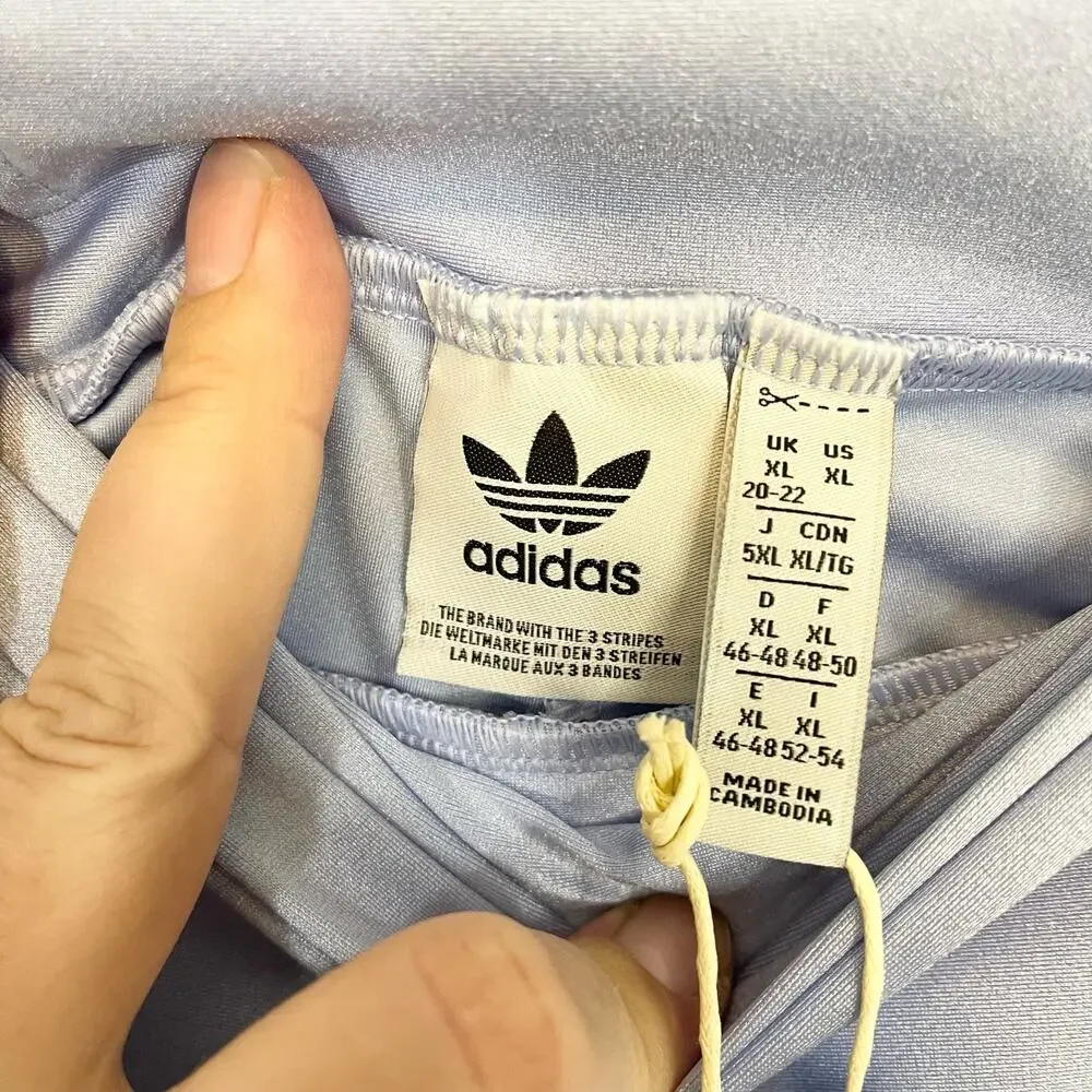 Adidas Originals Activewear Shorts Womens XL Blue Training Biker Workout Gym NWT - Picture 6 of 9
